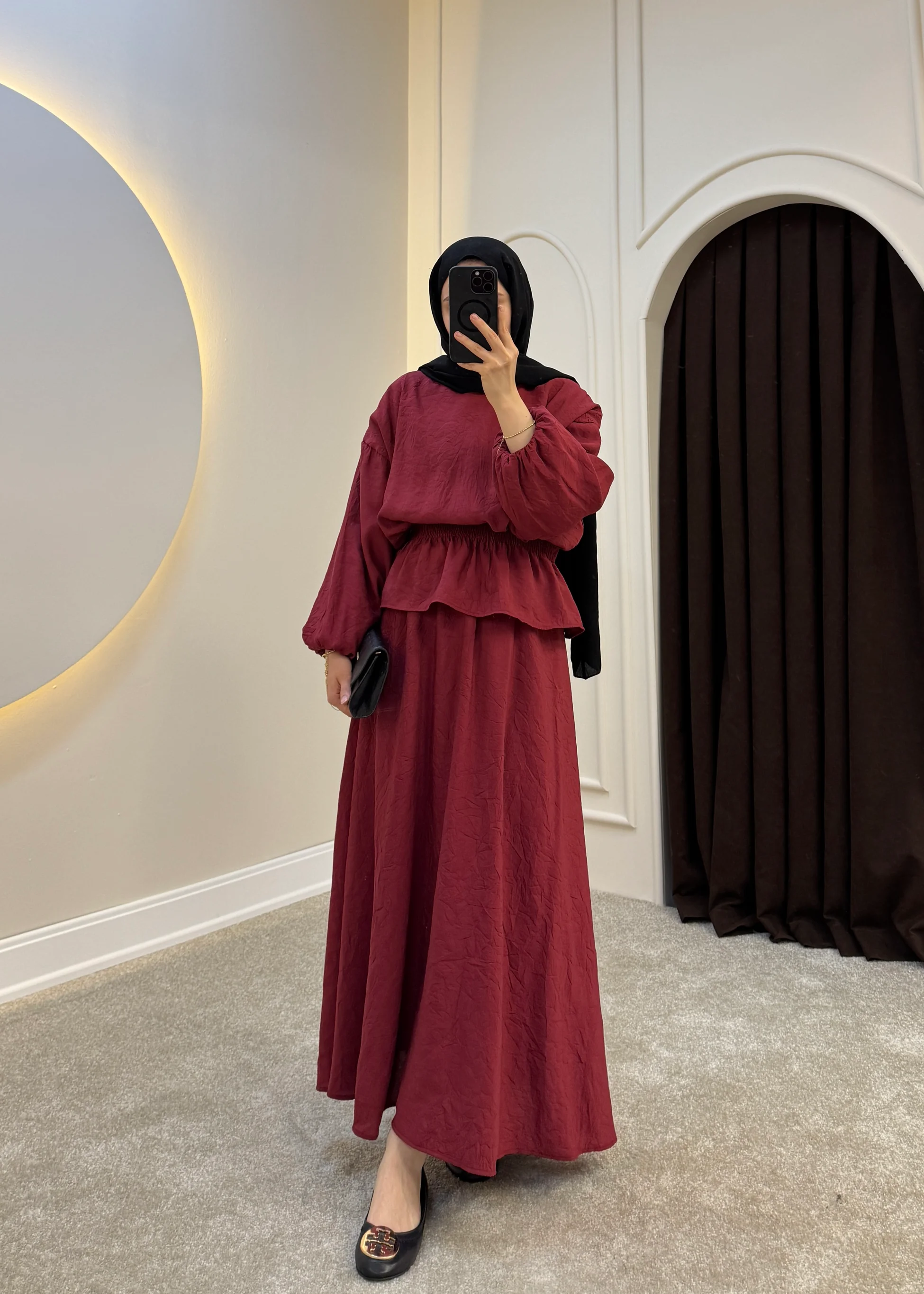 324 - Dina Etekli Takım | Bordo