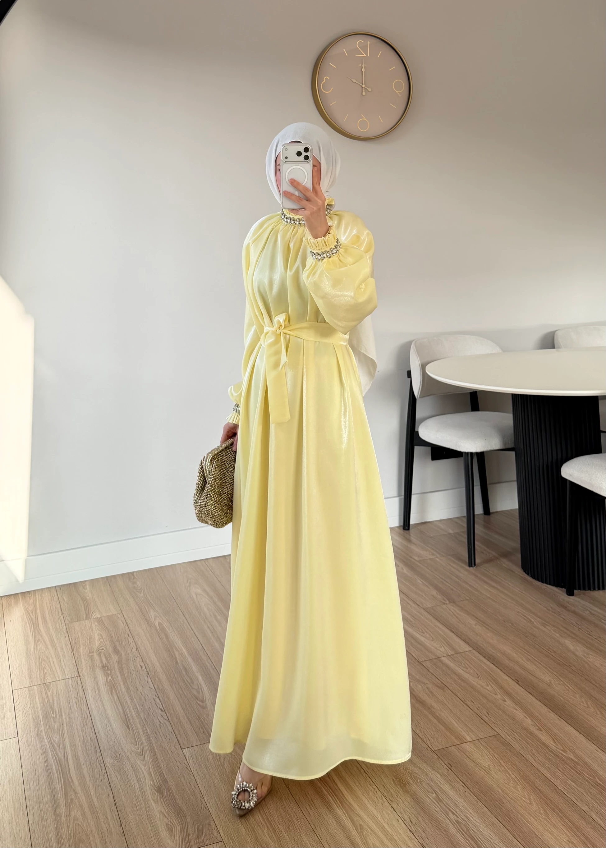 560 - Mocha Elbise | Sarı