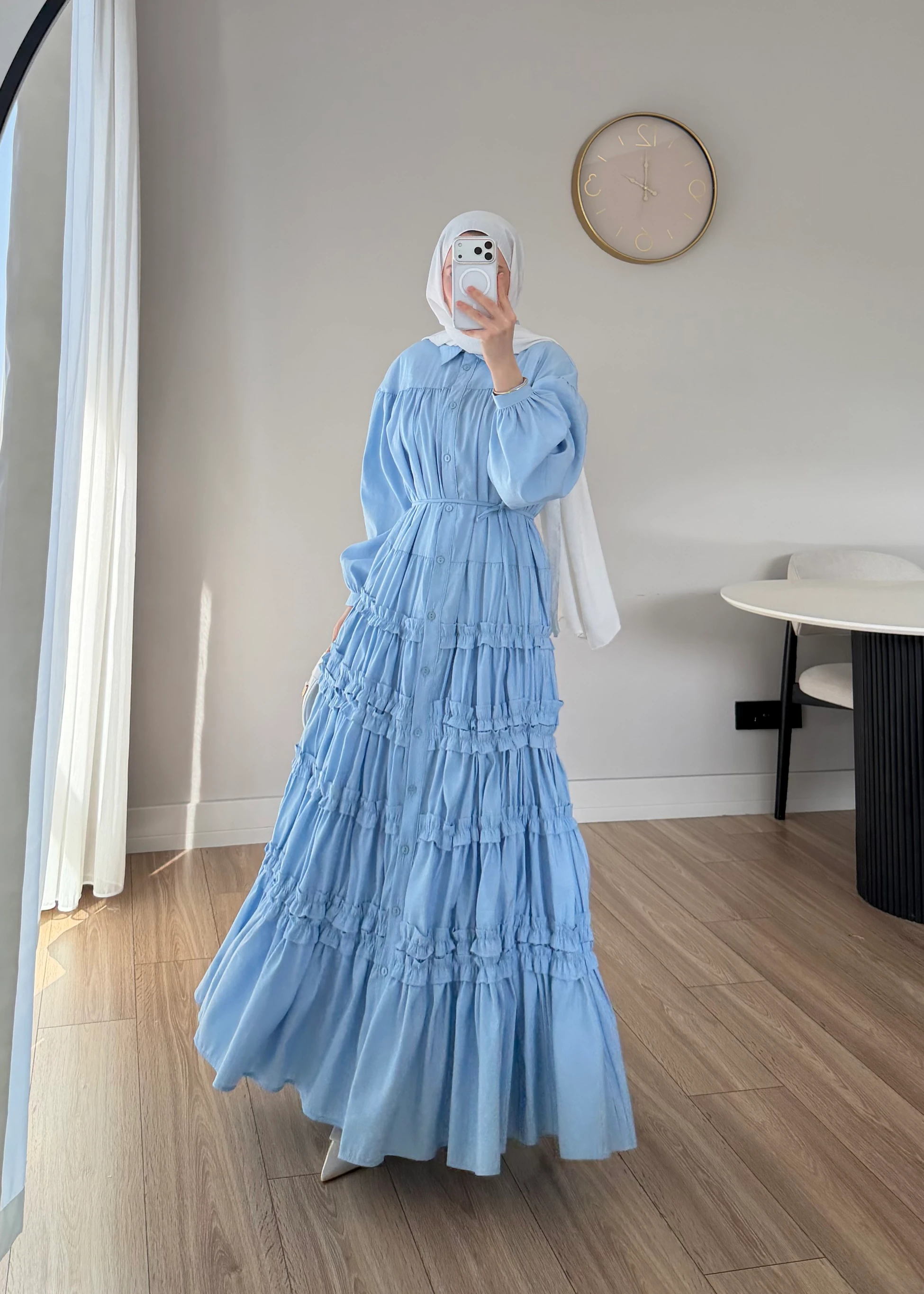 561 - Breeze Elbise | Mavi