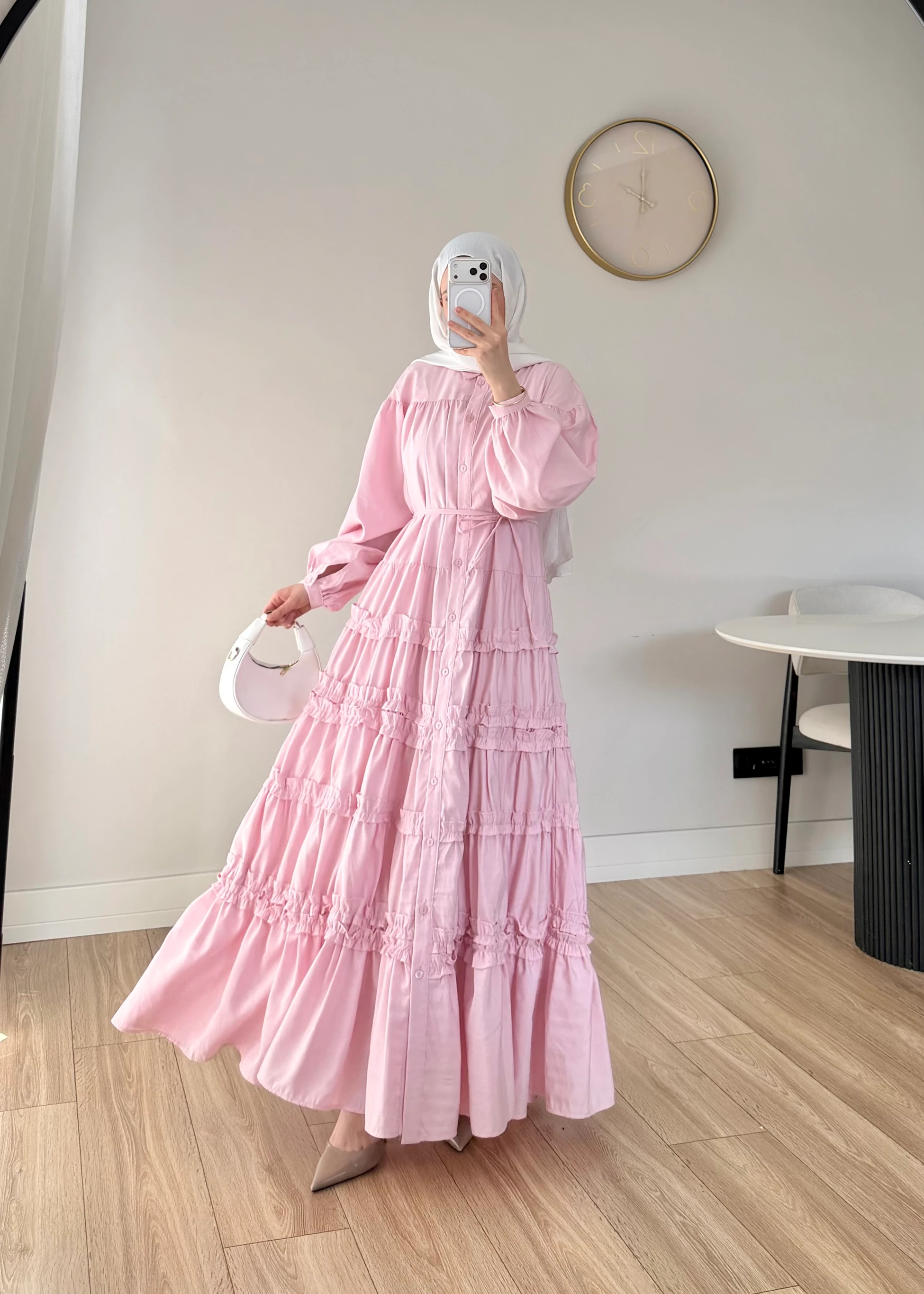 561 - Breeze Elbise | Pembe