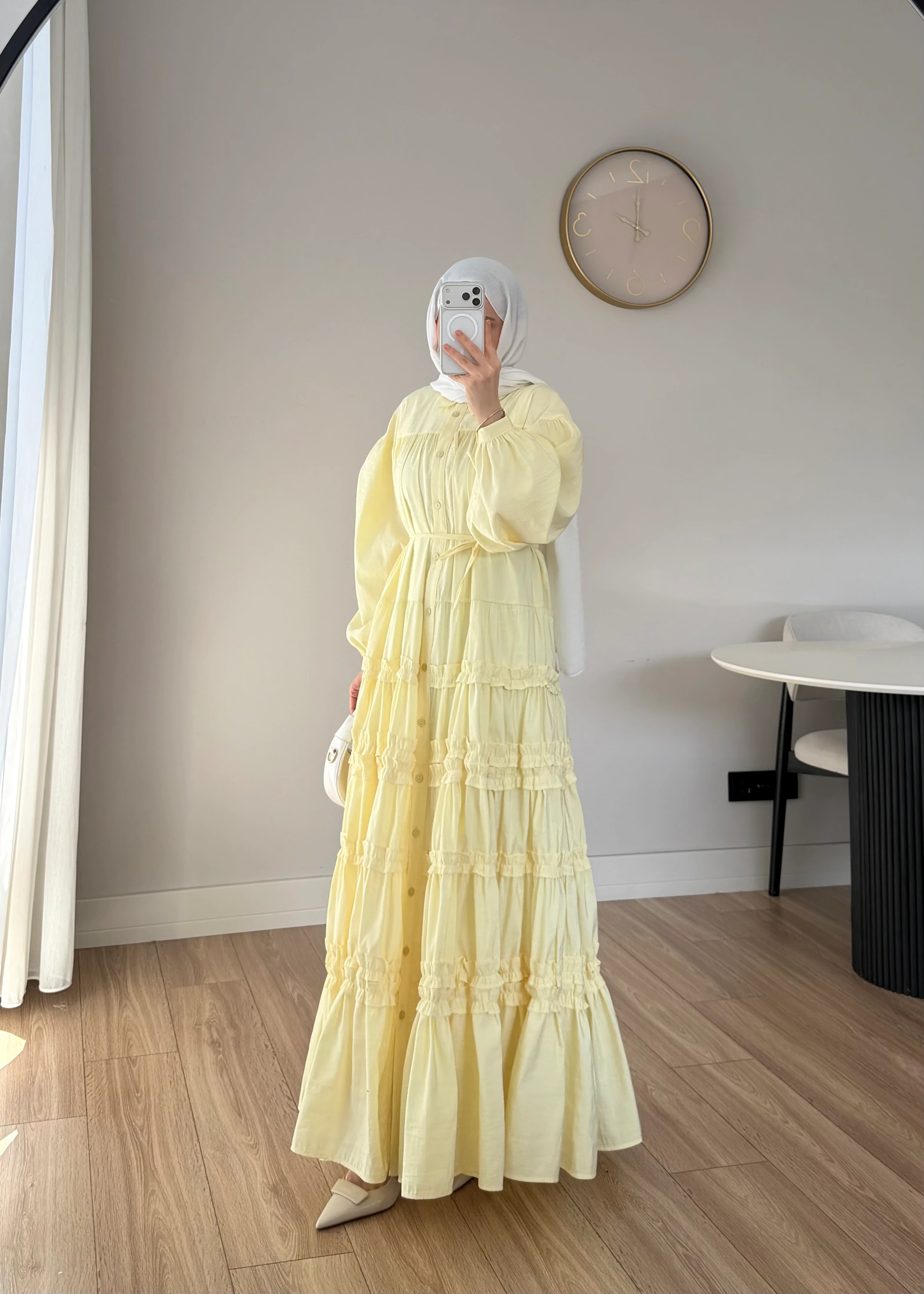 561 - Breeze Elbise | Sarı