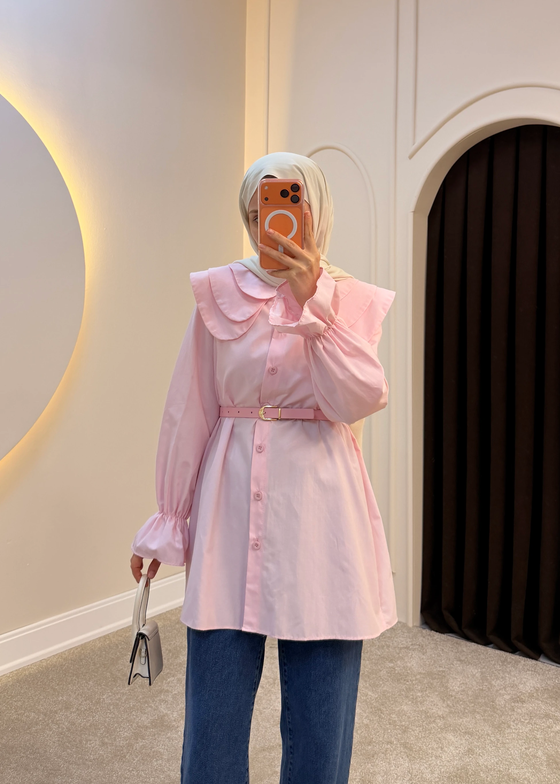 Poplin Tunik | Pembe
