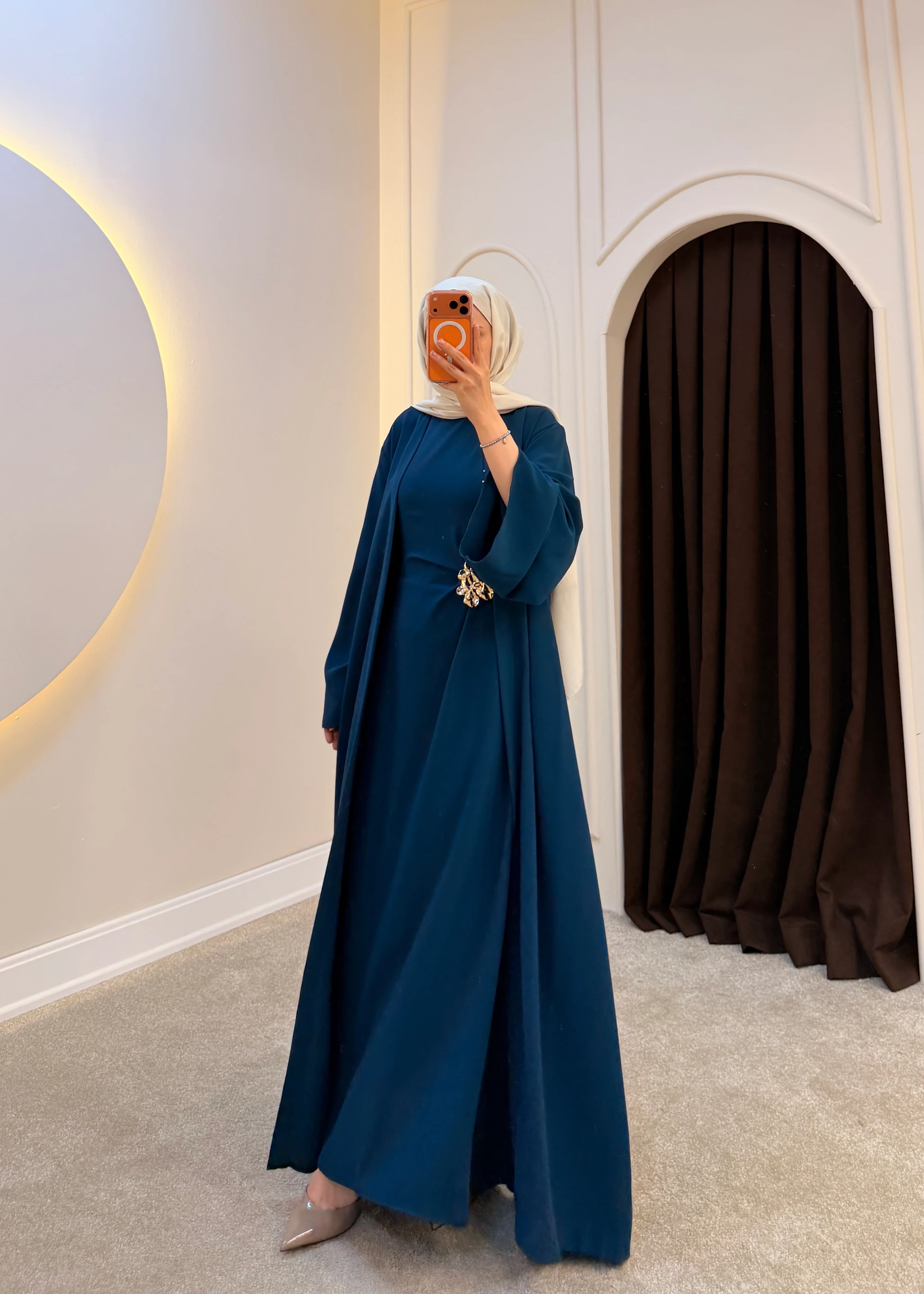 551 - Maybe Abaya Takım | Petrol
