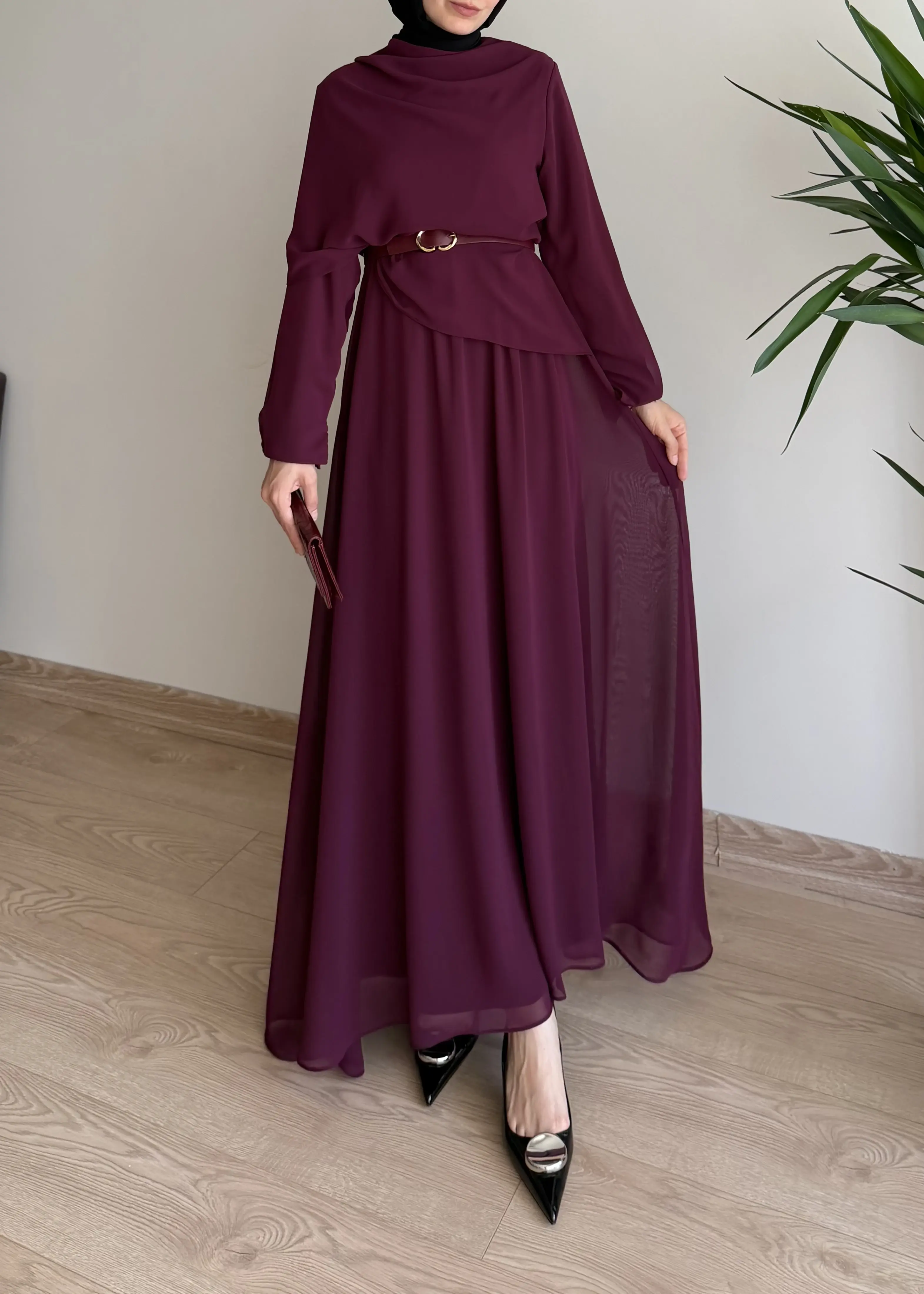 Noé Elbise Bordo