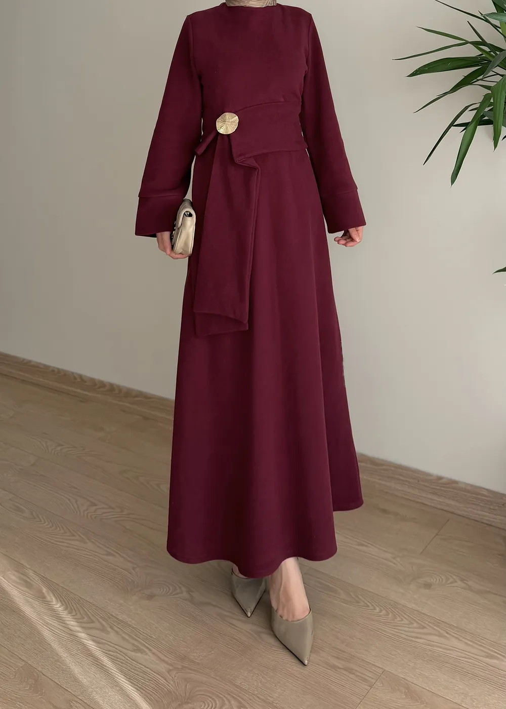 624 - Lena Elbise Bordo